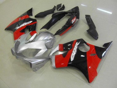 04-07 Black Red Silver Honda CBR600 F4i Motorcycle Fairing