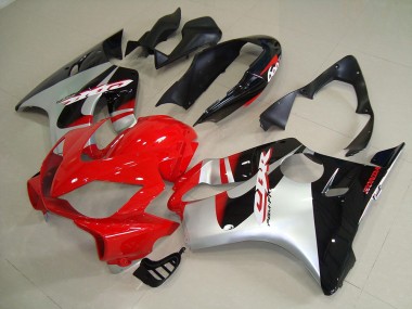 04-07 Black Red Silver Honda CBR600 F4i Motorcycle Fairings