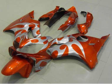 04-07 Orange Silver Honda CBR600 F4i Motorcycle Fairings