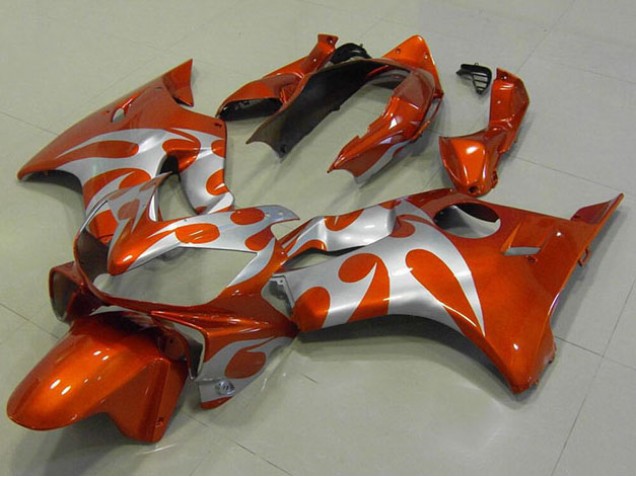 04-07 Orange Silver Honda CBR600 F4i Motorcycle Fairings 04-07 Orange Silver Honda CBR600 F4i Motorcycle Fairings