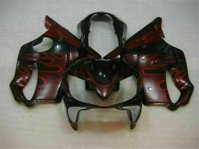 04-07 Red Flame Honda CBR600 F4i Motorcycle Fairings 04-07 Red Flame Honda CBR600 F4i Motorcycle Fairings