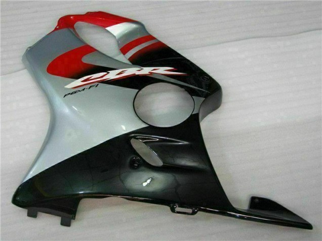 04-07 Red Silver Honda CBR600 F4i Motorcycle Fairing 04-07 Red Silver Honda CBR600 F4i Motorcycle Fairing
