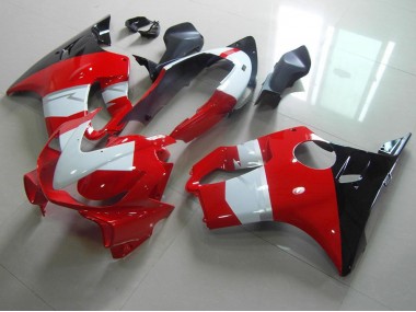 04-07 Red White Black Honda CBR600 F4i Motorcycle Fairings