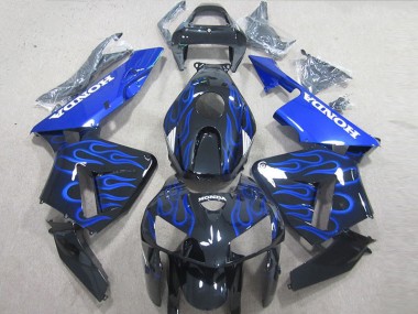 05-06 Black Blue Flame Honda CBR600RR Motorcycle Fairings
