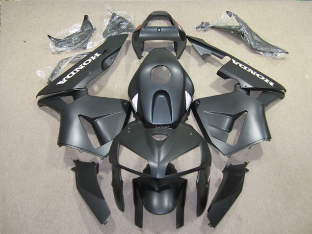 05-06 Black Honda CBR600RR Aftermarket Motorcycle Fairings