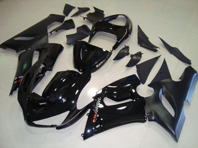 05-06 Black Kawasaki ZX6R Motorcycle Fairing Kits 05-06 Black Kawasaki ZX6R Motorcycle Fairing Kits
