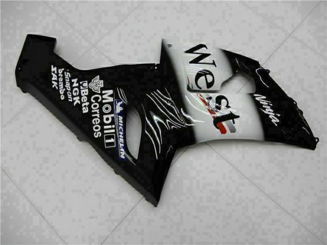 05-06 Black Kawasaki ZX6R Motorcycle Fairings 05-06 Black Kawasaki ZX6R Motorcycle Fairings