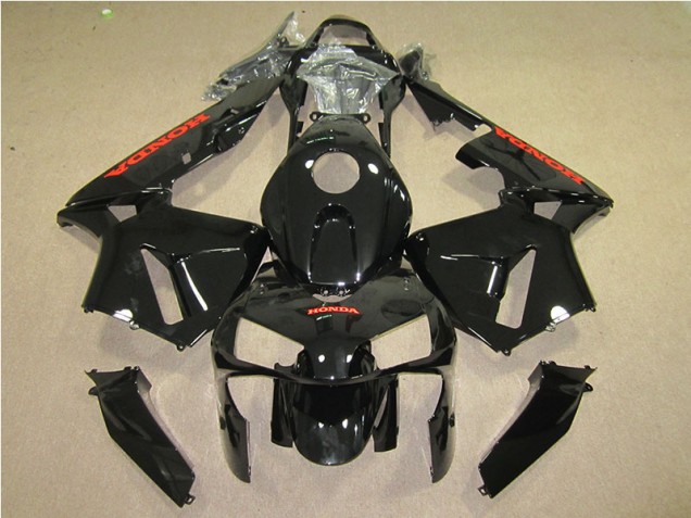 05-06 Black Red Honda CBR600RR Motorcycle Fairing 05-06 Black Red Honda CBR600RR Motorcycle Fairing