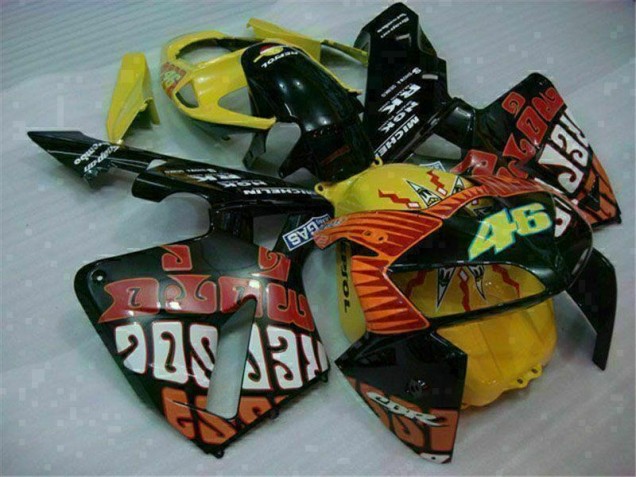 05-06 Black Red Yellow 46 Honda CBR600RR Motorcycle Fairings