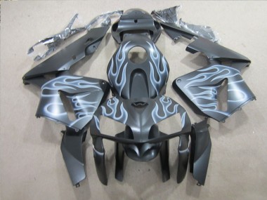 05-06 Black Silver Flame Honda CBR600RR Motorcycle Fairings