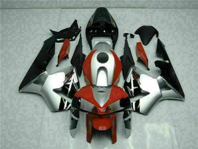05-06 Black Silver Red Honda CBR600RR Motorcycle Fairings