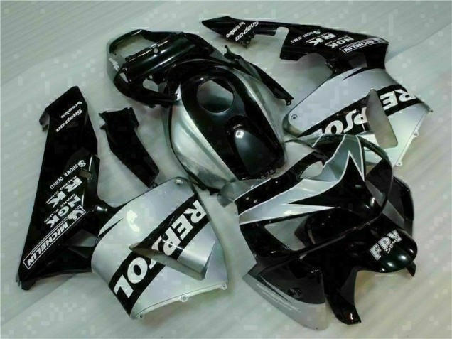05-06 Black Silver Repsol Honda CBR600RR Motorcycle Fairings 05-06 Black Silver Repsol Honda CBR600RR Motorcycle Fairings