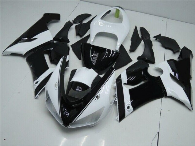 05-06 Black White Kawasaki ZX6R Motorcycle Fairings 05-06 Black White Kawasaki ZX6R Motorcycle Fairings