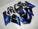 05-06 Blue Black Kawasaki ZX6R Motorcycle Fairings 05-06 Blue Black Kawasaki ZX6R Motorcycle Fairings