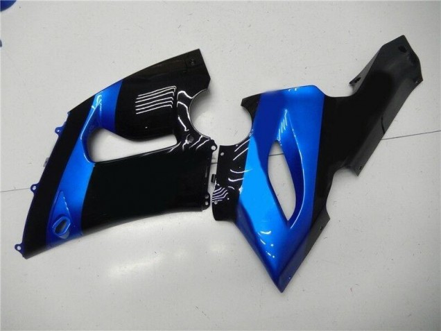 05-06 Blue Black Kawasaki ZX6R Motorcycle Fairings 05-06 Blue Black Kawasaki ZX6R Motorcycle Fairings