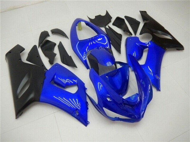 05-06 Blue Kawasaki ZX6R Motorcycle Fairing 05-06 Blue Kawasaki ZX6R Motorcycle Fairing