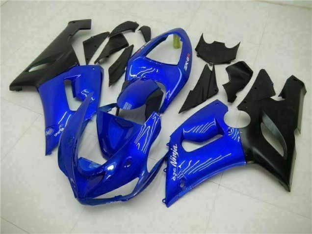05-06 Blue Kawasaki ZX6R Motorcycle Fairings 05-06 Blue Kawasaki ZX6R Motorcycle Fairings