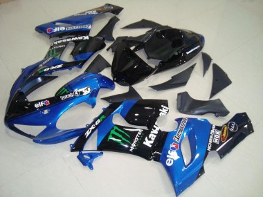 05-06 Blue Monster Kawasaki ZX6R Motorcycle Fairings