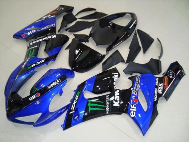 05-06 Candy Blue Monster Kawasaki ZX6R Motorcycle Fairings