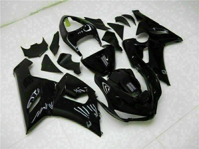 05-06 Glossy Black Kawasaki ZX6R Motorcycle Fairing 05-06 Glossy Black Kawasaki ZX6R Motorcycle Fairing