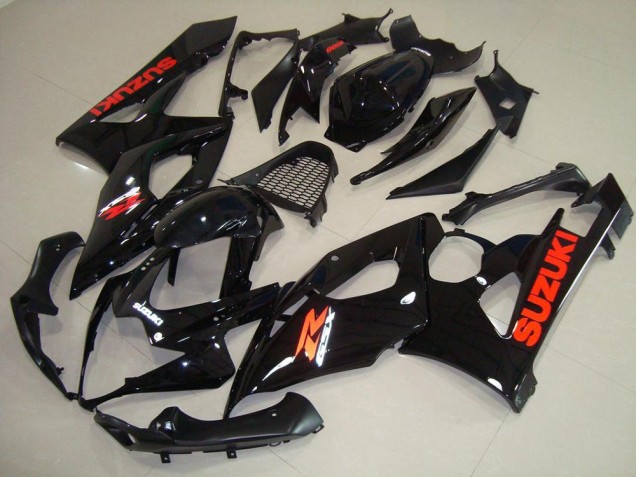 05-06 Glossy Black Red Sticker Suzuki GSXR 1000 Motorcycle Fairings 05-06 Glossy Black Red Sticker Suzuki GSXR 1000 Motorcycle Fairings