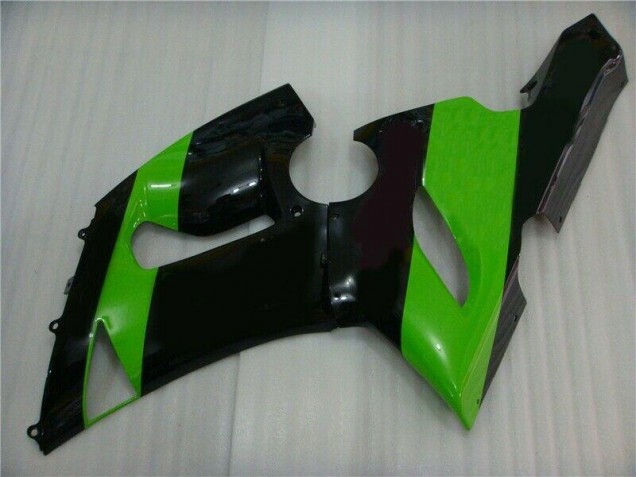 05-06 Green Black Kawasaki ZX6R Motorcycle Fairings 05-06 Green Black Kawasaki ZX6R Motorcycle Fairings