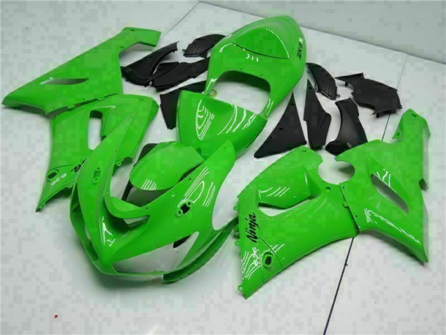 05-06 Green Kawasaki ZX6R Full Motorcycle Fairing Kits 05-06 Green Kawasaki ZX6R Full Motorcycle Fairing Kits