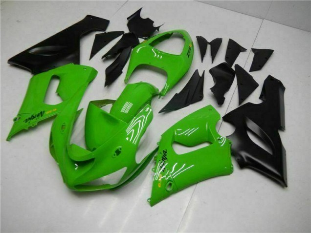 05-06 Green Kawasaki ZX6R Motorcycle Fairing Kits 05-06 Green Kawasaki ZX6R Motorcycle Fairing Kits