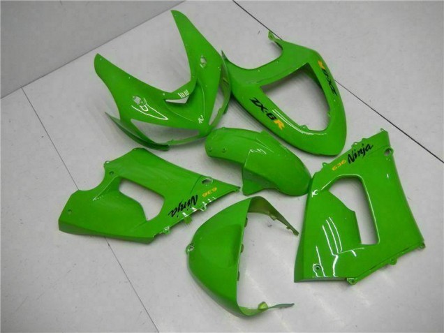 05-06 Green Kawasaki ZX6R Motorcycle Fairing Kits 05-06 Green Kawasaki ZX6R Motorcycle Fairing Kits