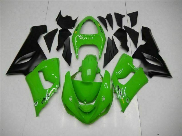 05-06 Green Kawasaki ZX6R Motorcycle Fairing Kits 05-06 Green Kawasaki ZX6R Motorcycle Fairing Kits
