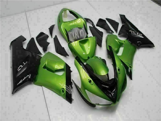 05-06 Green Kawasaki ZX6R Motorcycle Fairing Kits & Plastic 05-06 Green Kawasaki ZX6R Motorcycle Fairing Kits & Plastic