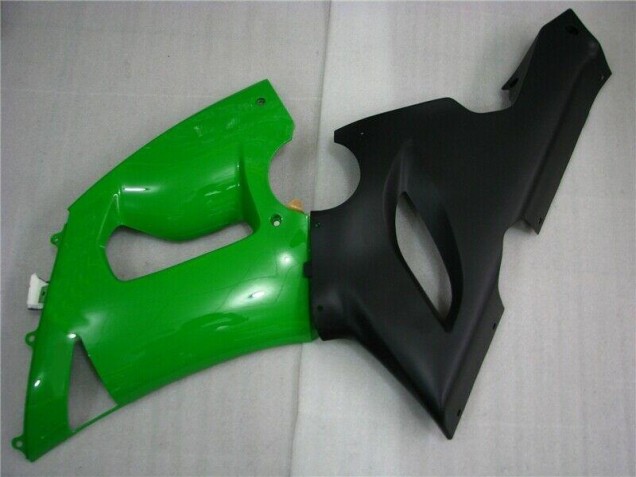 05-06 Green Matte Black Kawasaki ZX6R Motorcycle Fairings 05-06 Green Matte Black Kawasaki ZX6R Motorcycle Fairings