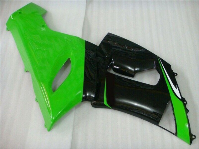 05-06 Green White Black Kawasaki ZX6R Motorcycle Fairings 05-06 Green White Black Kawasaki ZX6R Motorcycle Fairings