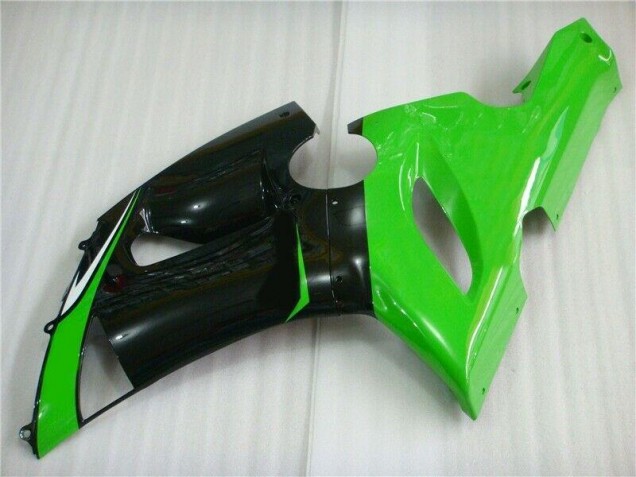 05-06 Green White Black Kawasaki ZX6R Motorcycle Fairings 05-06 Green White Black Kawasaki ZX6R Motorcycle Fairings