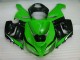 05-06 Green White Black Kawasaki ZX6R Motorcycle Fairings 05-06 Green White Black Kawasaki ZX6R Motorcycle Fairings