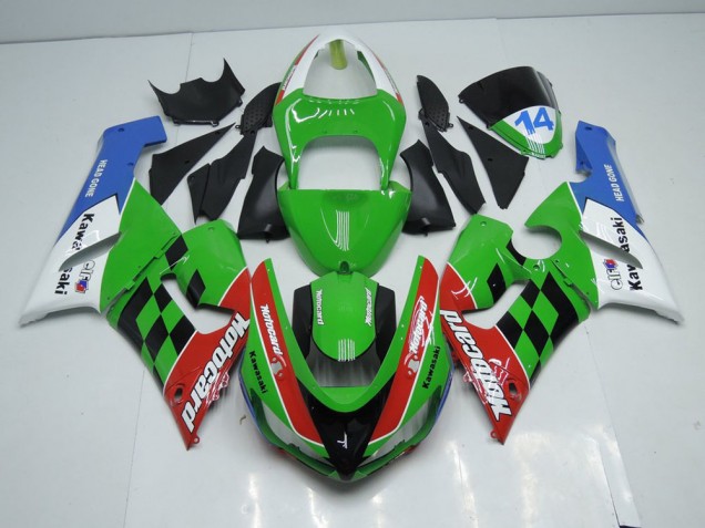 05-06 Motocard Kawasaki ZX6R Motorcycle Fairings 05-06 Motocard Kawasaki ZX6R Motorcycle Fairings