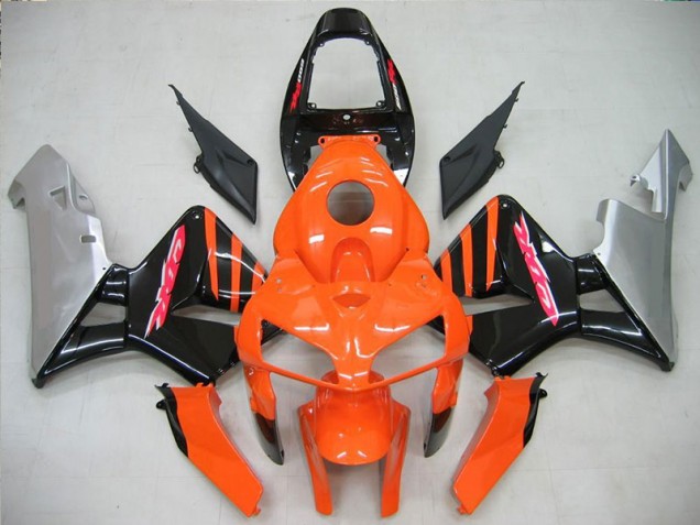 05-06 Orange Black Honda CBR600RR Motorcycle Fairing & Bodywork