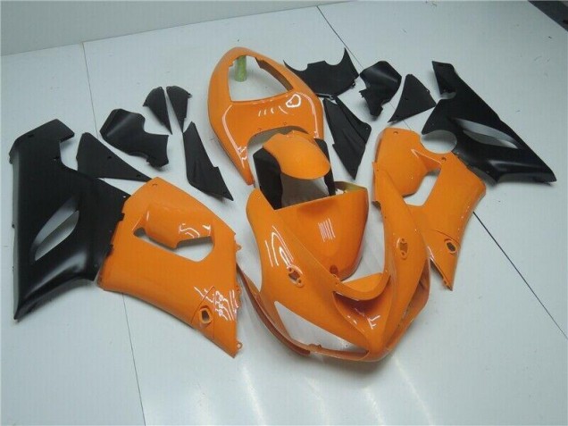 05-06 Orange Black Kawasaki ZX6R Motorcycle Fairings 05-06 Orange Black Kawasaki ZX6R Motorcycle Fairings