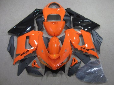 05-06 Orange Black Ninja Kawasaki ZX6R Motorcycle Bodywork