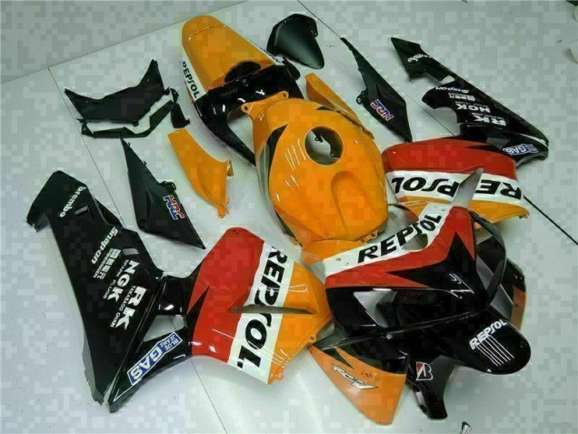 05-06 Orange Black Repsol Honda CBR600RR Motorcycle Bodywork