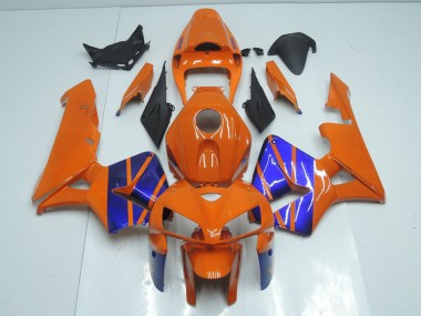 05-06 Orange Blue Honda CBR600RR Motorcycle Fairings