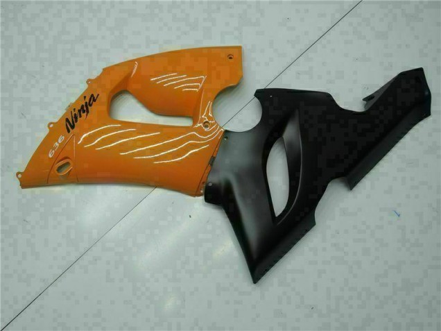 05-06 Orange Kawasaki ZX6R Motorcycle Fairings 05-06 Orange Kawasaki ZX6R Motorcycle Fairings