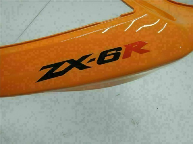 05-06 Orange Kawasaki ZX6R Motorcycle Fairings 05-06 Orange Kawasaki ZX6R Motorcycle Fairings