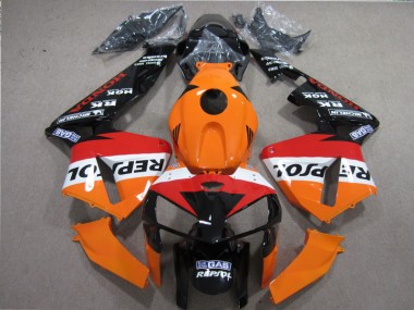 05-06 Orange Red Black Repsol Honda CBR600RR Motorcycle Fairings