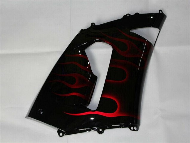 05-06 Red Black Kawasaki ZX6R Motorcycle Fairings 05-06 Red Black Kawasaki ZX6R Motorcycle Fairings