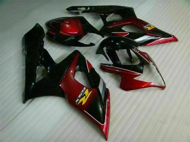 05-06 Red Black Suzuki GSXR 1000 Motorcycle Fairing 05-06 Red Black Suzuki GSXR 1000 Motorcycle Fairing
