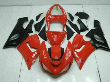 05-06 Red Kawasaki ZX6R Motorcycle Fairing