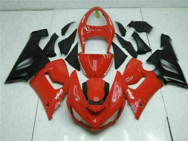 05-06 Red Kawasaki ZX6R Motorcycle Fairing 05-06 Red Kawasaki ZX6R Motorcycle Fairing