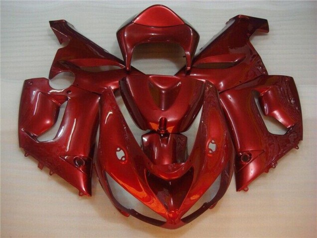 05-06 Red Kawasaki ZX6R Motorcycle Fairings 05-06 Red Kawasaki ZX6R Motorcycle Fairings