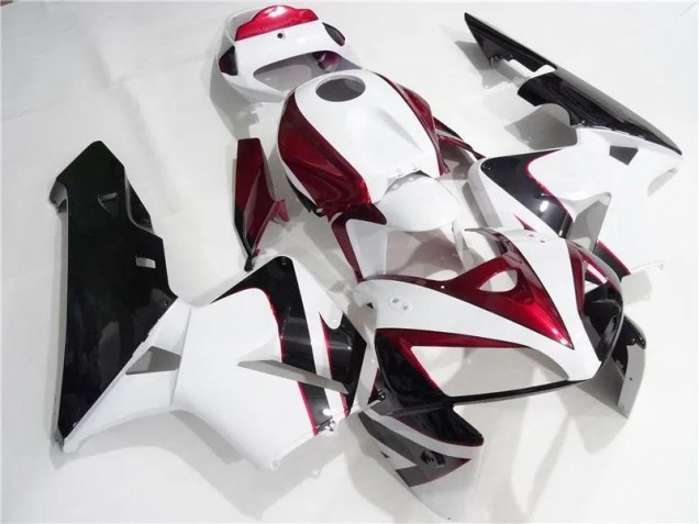 05-06 Red White Black Honda CBR600RR Motorcycle Fairing